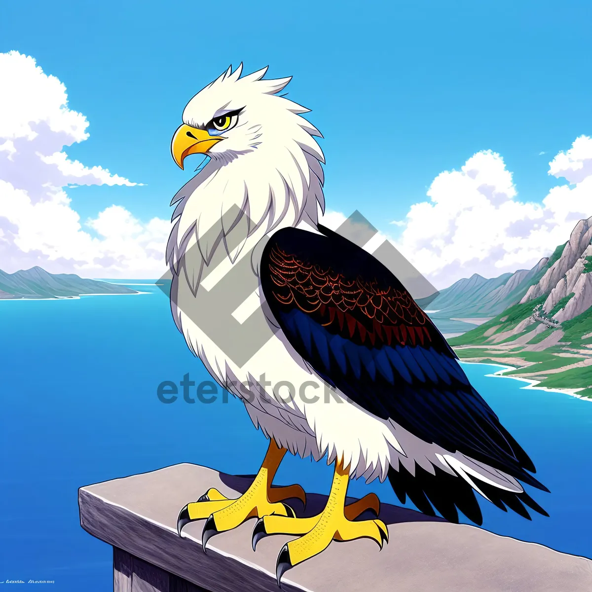 Picture of Majestic Flight of the Bald Eagle