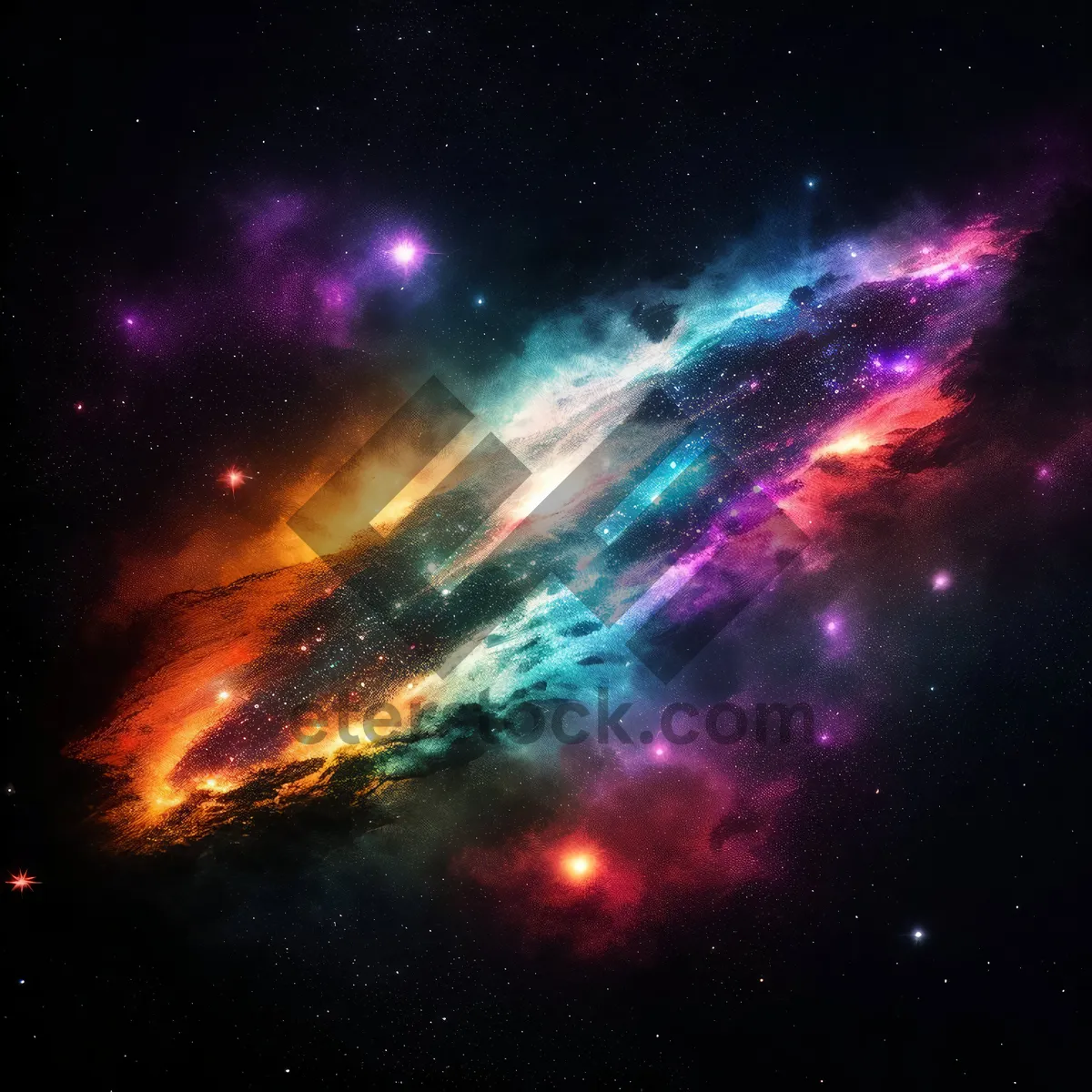 Picture of Dark Galaxy Night Sky Space Art Design Wallpaper