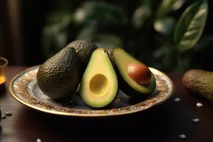 Fresh Avocado: Healthy Diet Fruit Image.