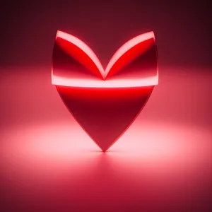 Shiny Heart Graphic Element: Love Icon