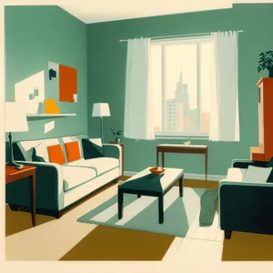 Modern Luxury Wood Furniture in Contemporary Living Room