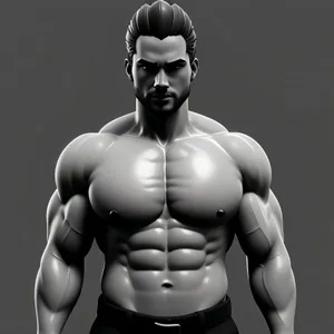 Muscular Male Torso - Anatomy of a Sexy Bodybuilder