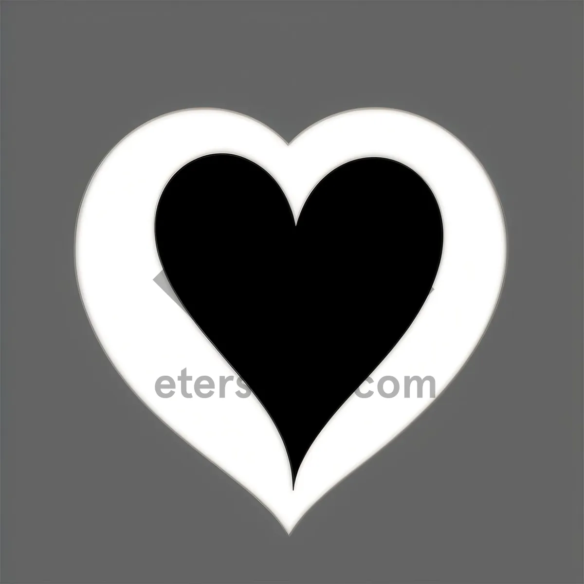 Picture of Romantic Heart Icon: Love Symbol Design