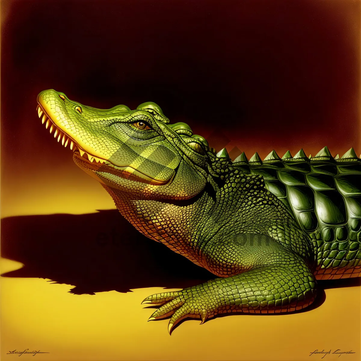 Picture of Tropical Eye: Majestic Common Iguana in Wildlife