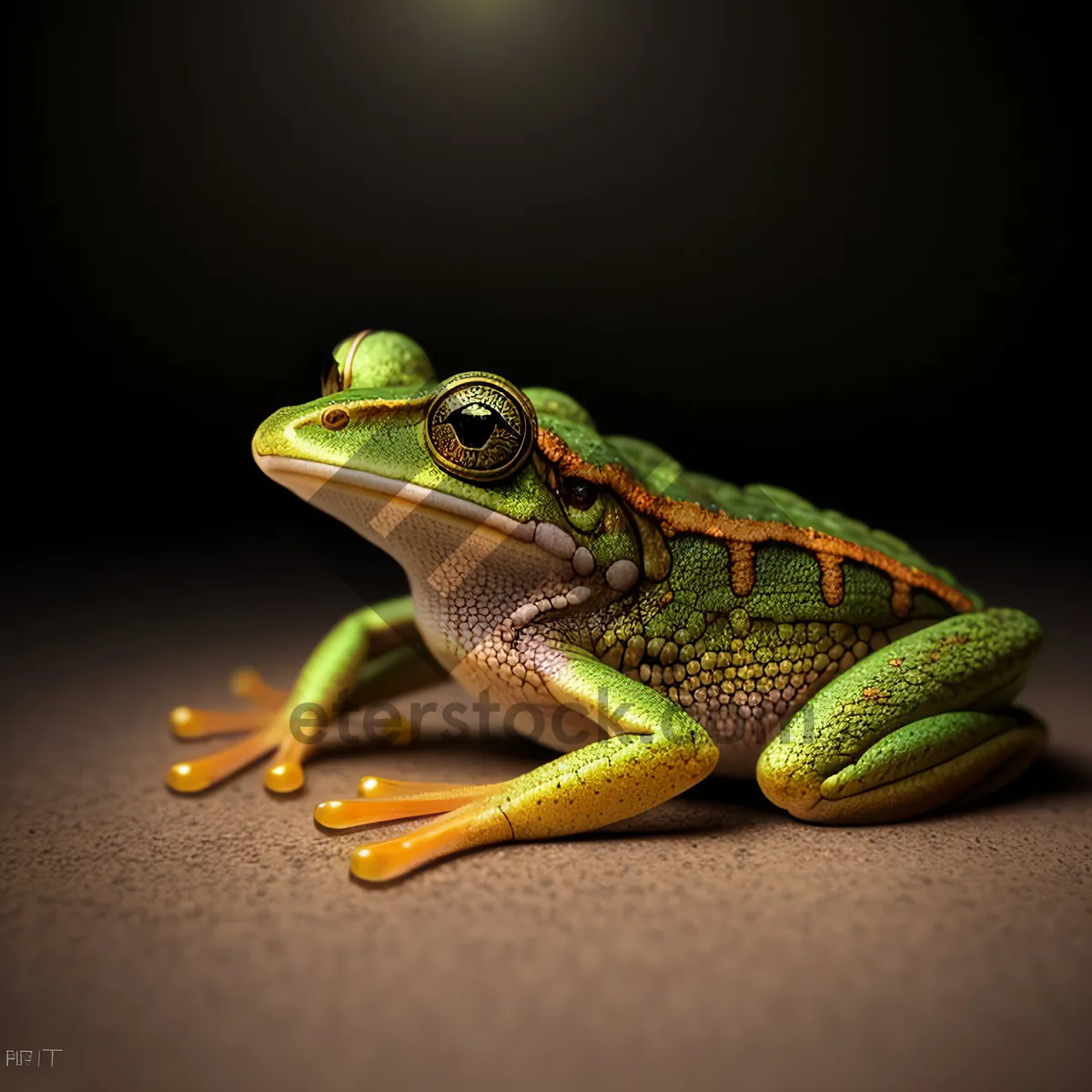 Picture of Colorful Tree Frog with Striking Eyes