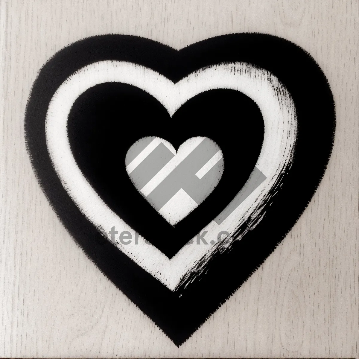 Picture of Heart Symbol Design: Love Damask Sign
