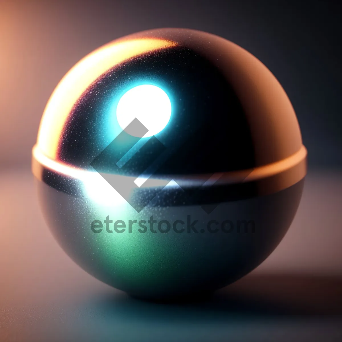 Picture of Shiny Glass Sphere Icon with Reflection