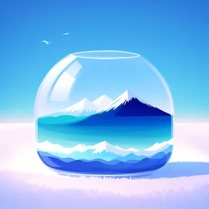 Vibrant Glowing Glass Button Icon