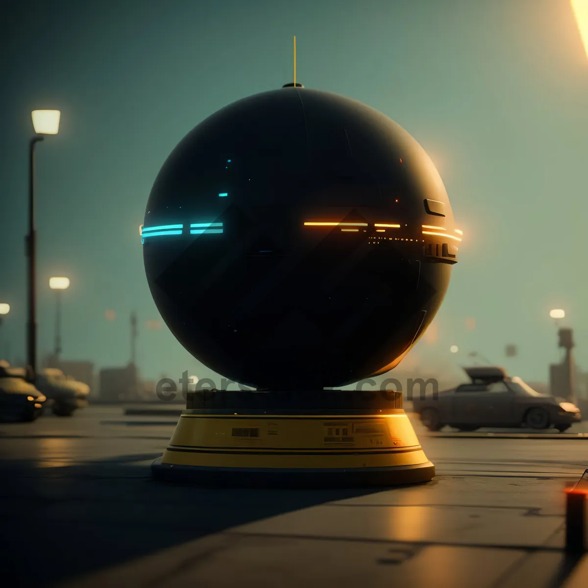 Picture of 3D Planetarium Dome with Earth and Jet