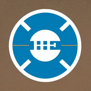 Web Bank Button Icon: Shiny Round Circle Depository