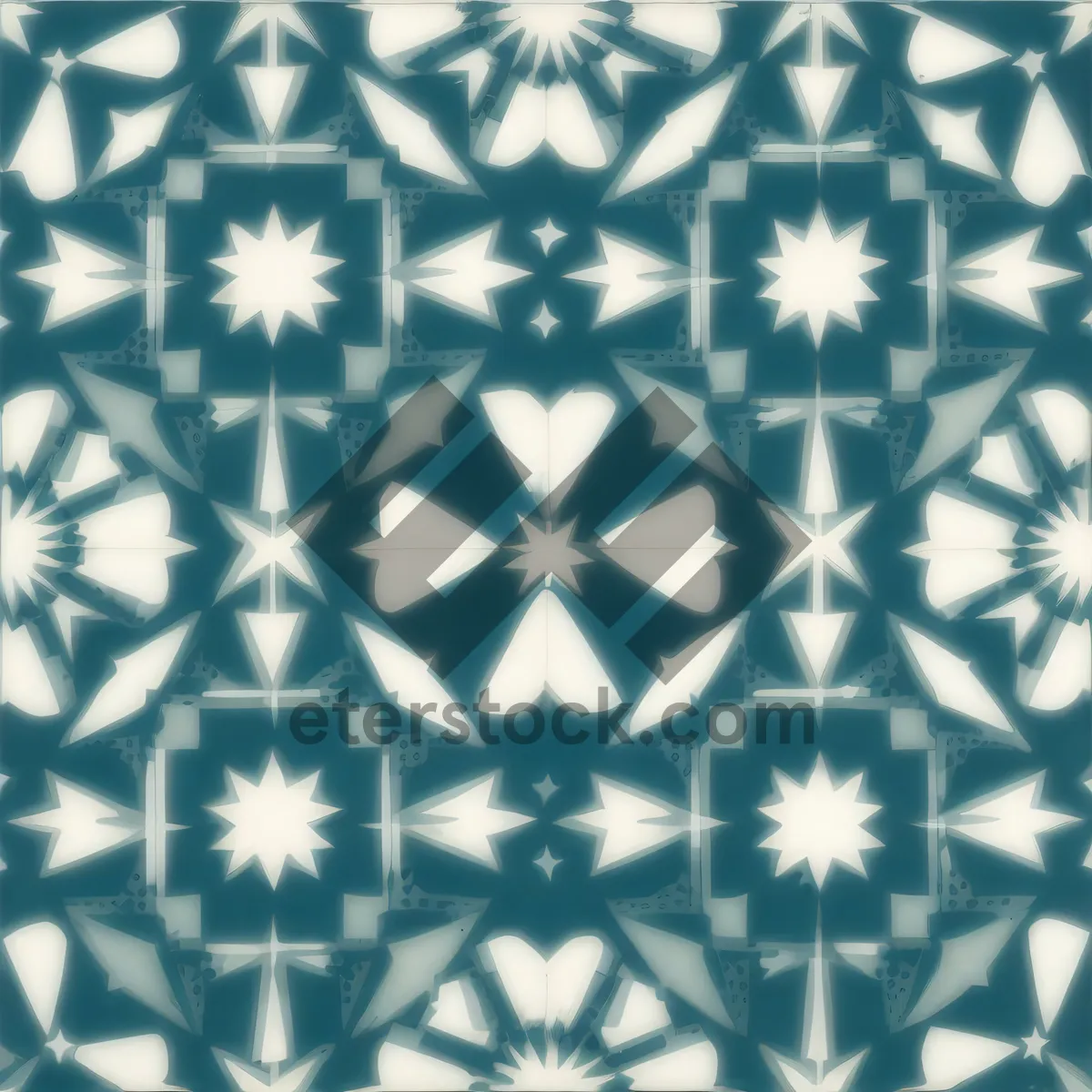 Picture of Winter Snowflake Set Pattern Decoration Symmetry Icon.