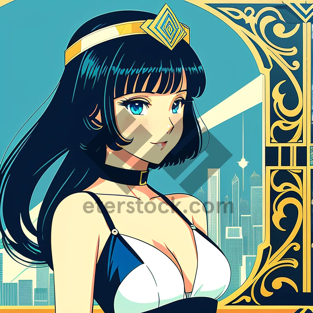 Picture of Cartoon DJ broadcasting art with personality