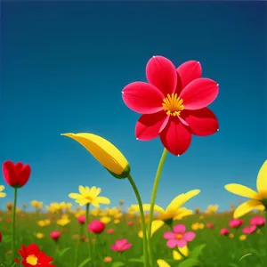 Colorful Floral Tulip Garden Design