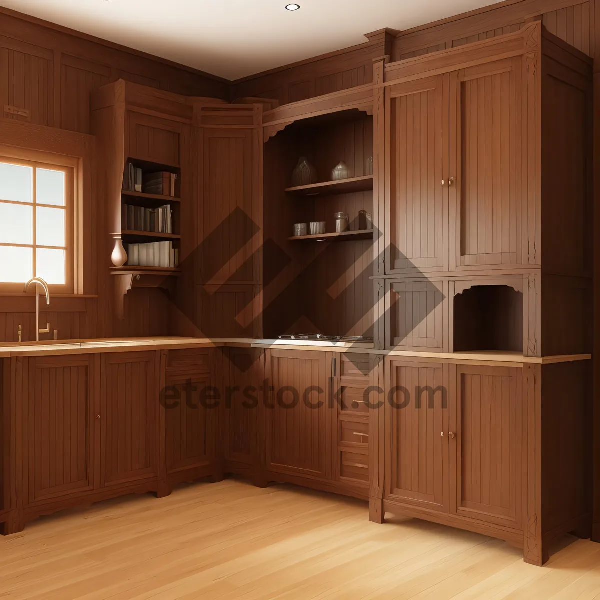 Picture of Modern Wood Kitchen Table with Stylish Design