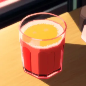 Delicious Orange Breakfast Tea in Glass Cup
