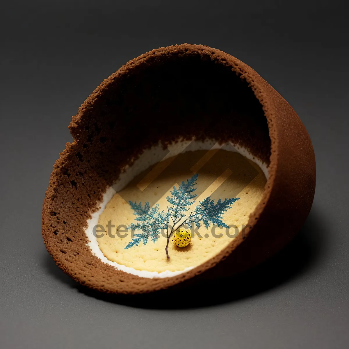 Picture of Brown coffee cup and bangle bowl container.