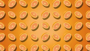 Spinning Oranges Pattern Background