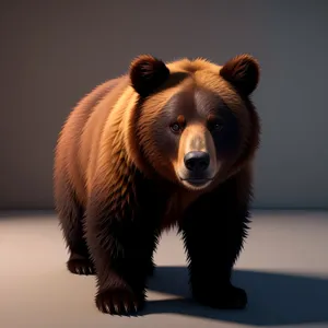 Adorable Brown Bear Cub in the Wild