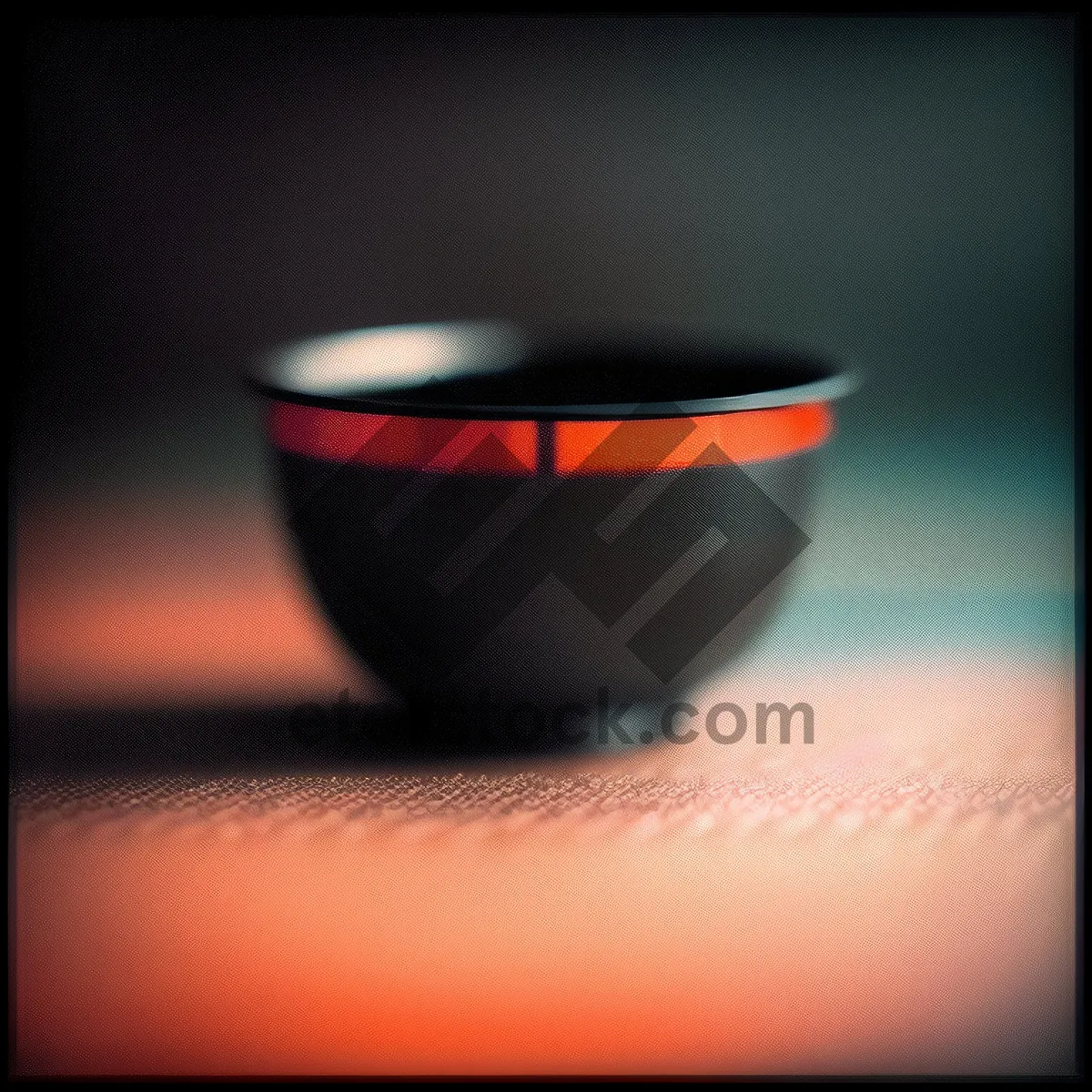 Picture of Red Wine Cup on Saucer