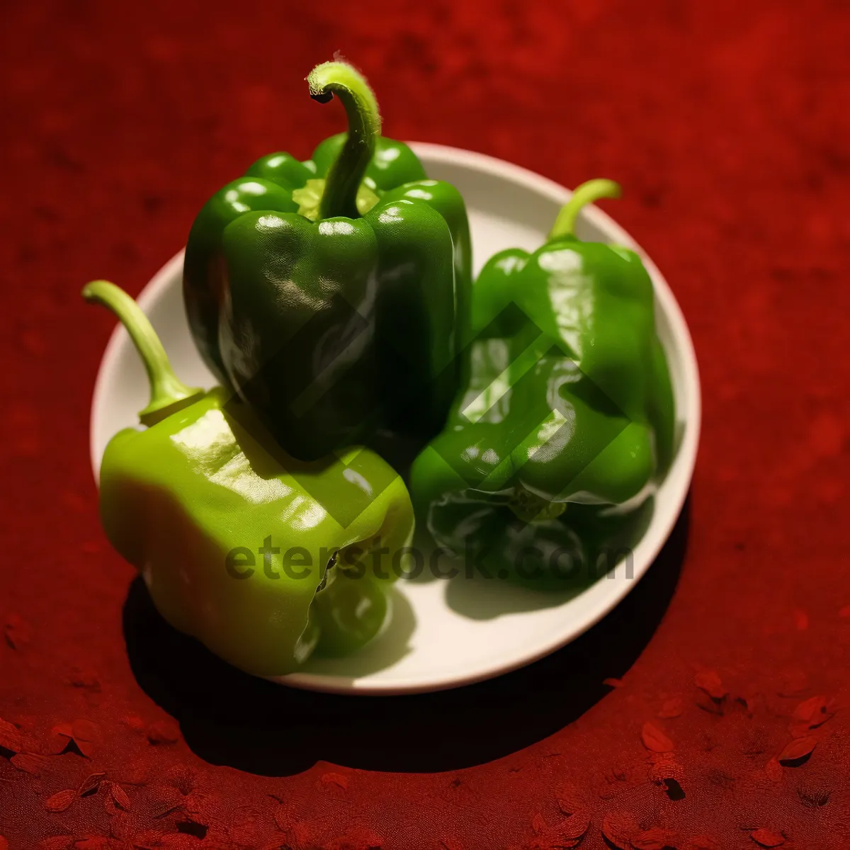 Picture of Fresh Bell Pepper Salad with Organic Veggies