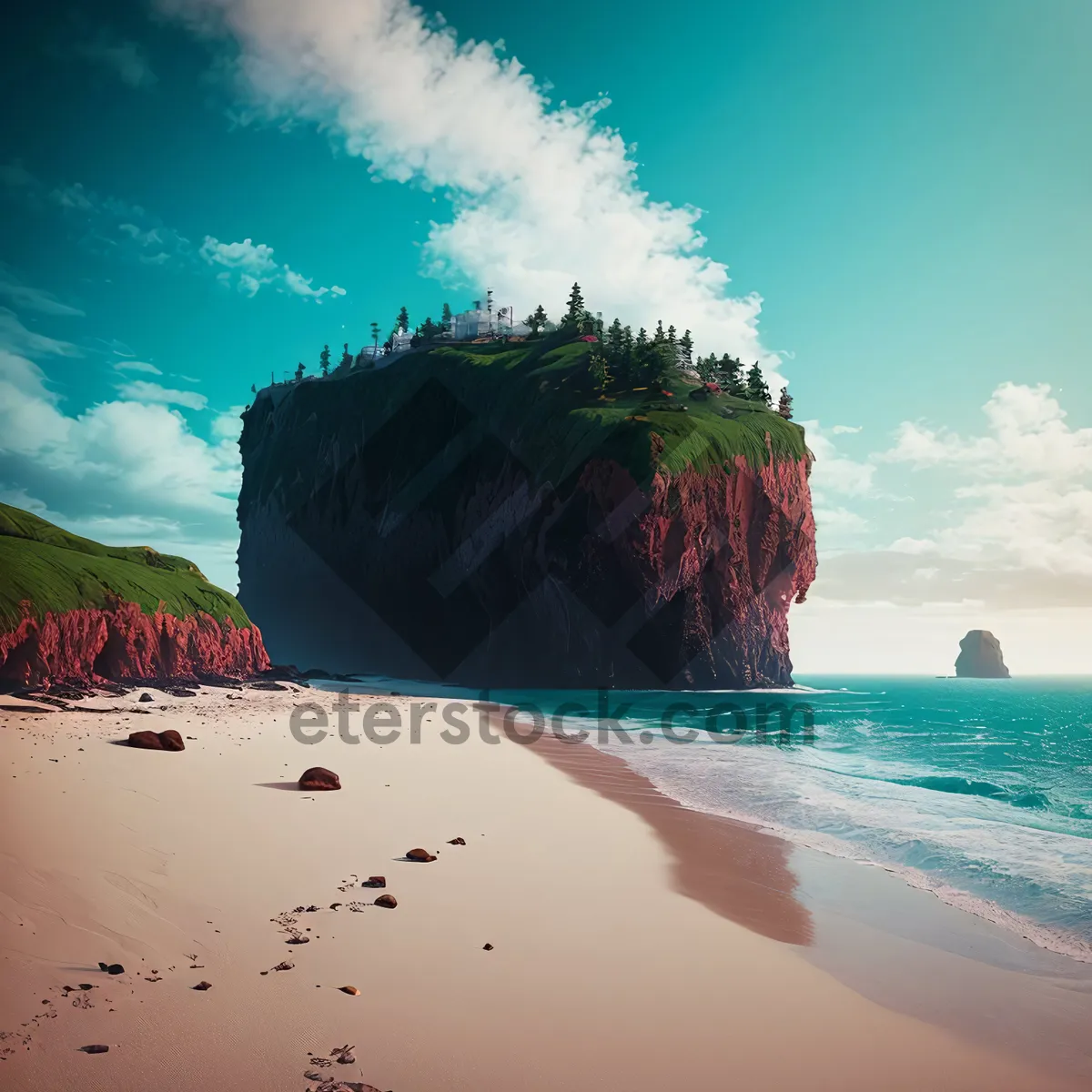 Picture of Tropical paradise beach with crystal clear waters