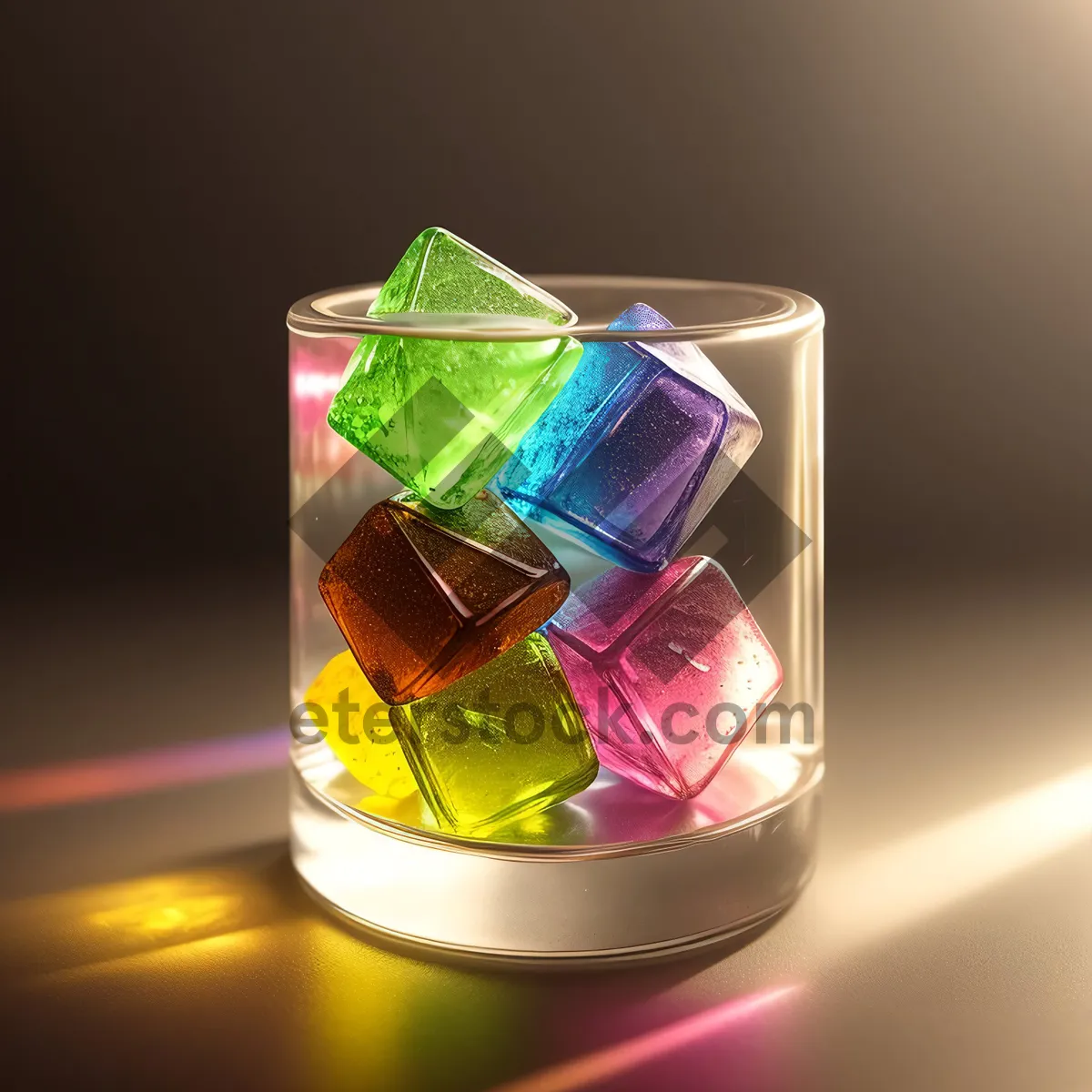 Picture of Colorful Glass Perfume Toiletry Image