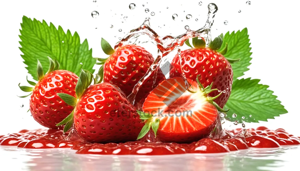 Picture of Juicy Strawberry Close-Up - Vibrant and Delicious Fruit