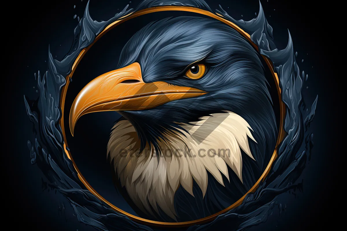 Picture of Fractal Eagle Texture Wallpaper - Digital Art Design