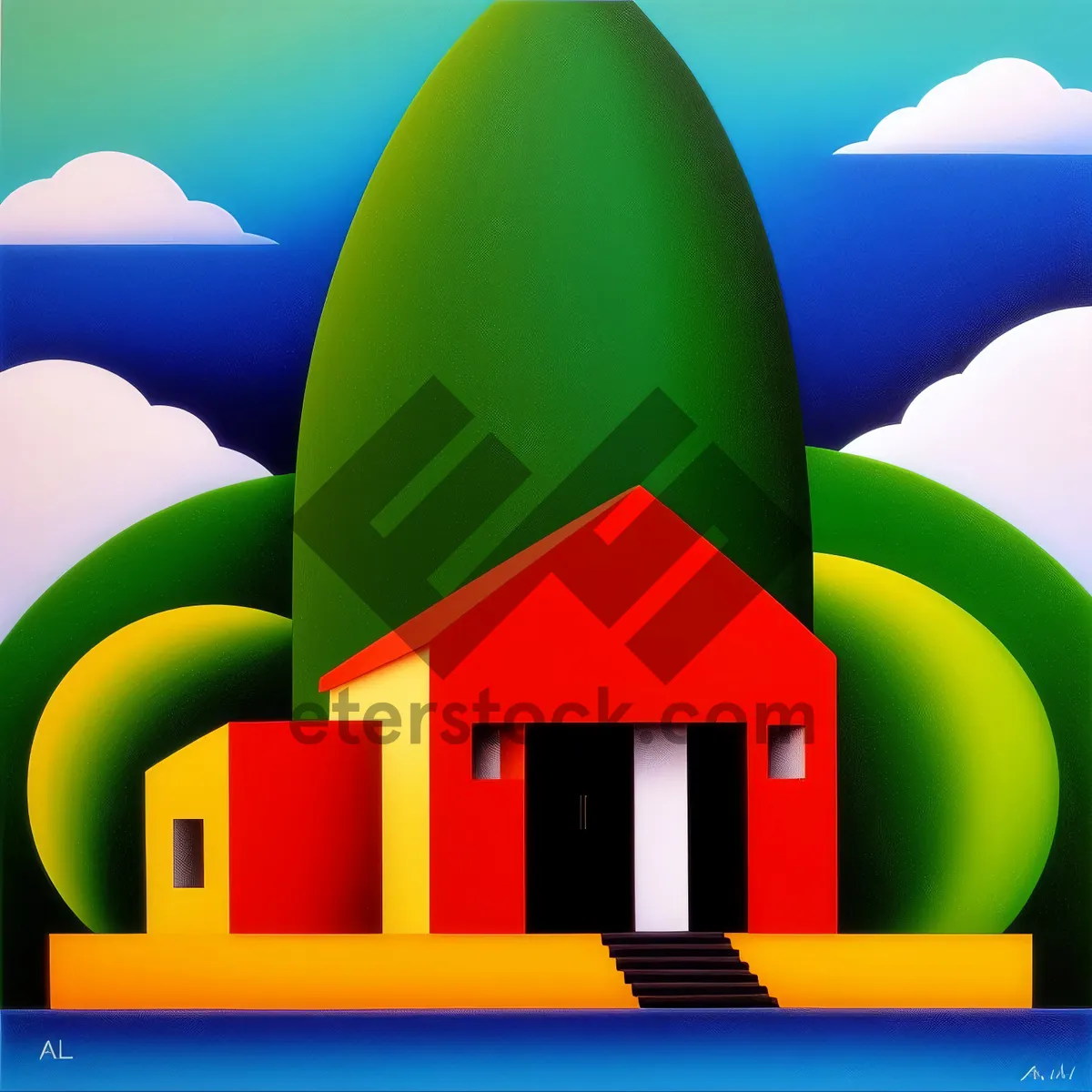 Picture of Vibrant 3D Graphic Sign Design