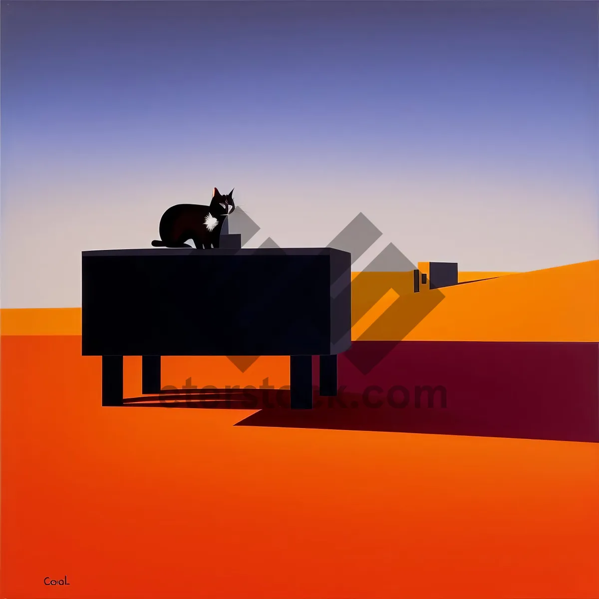 Picture of 3D Business Sign with Chimney Design