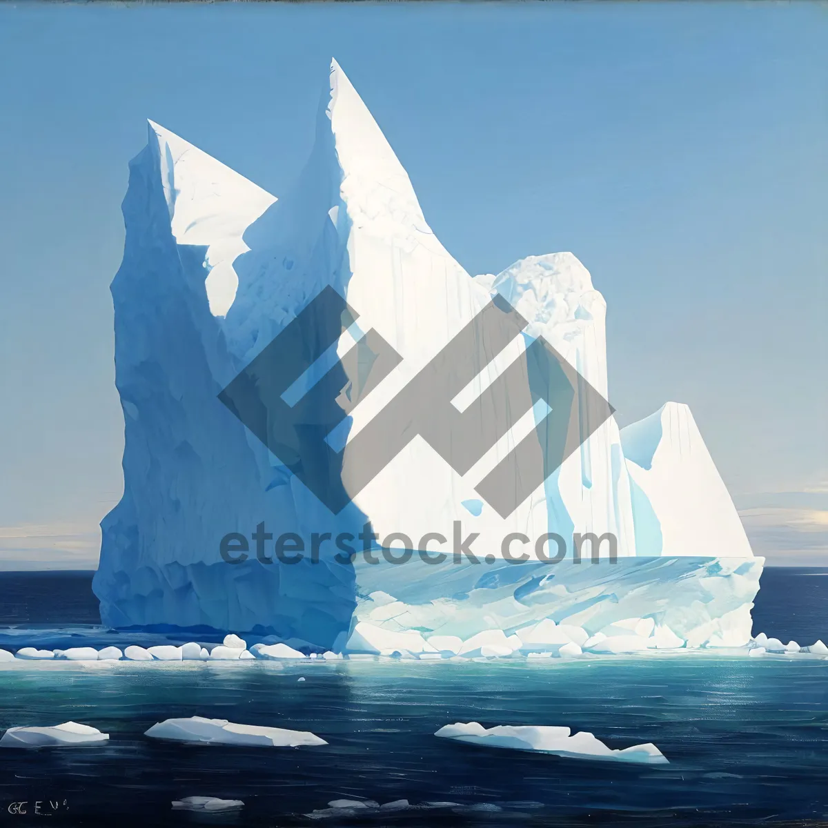 Picture of Icy Splendor - Sailing through Glacial Waters