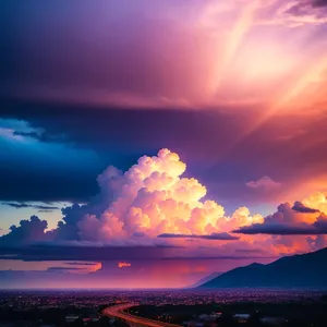 Golden Sunset Over the Ocean