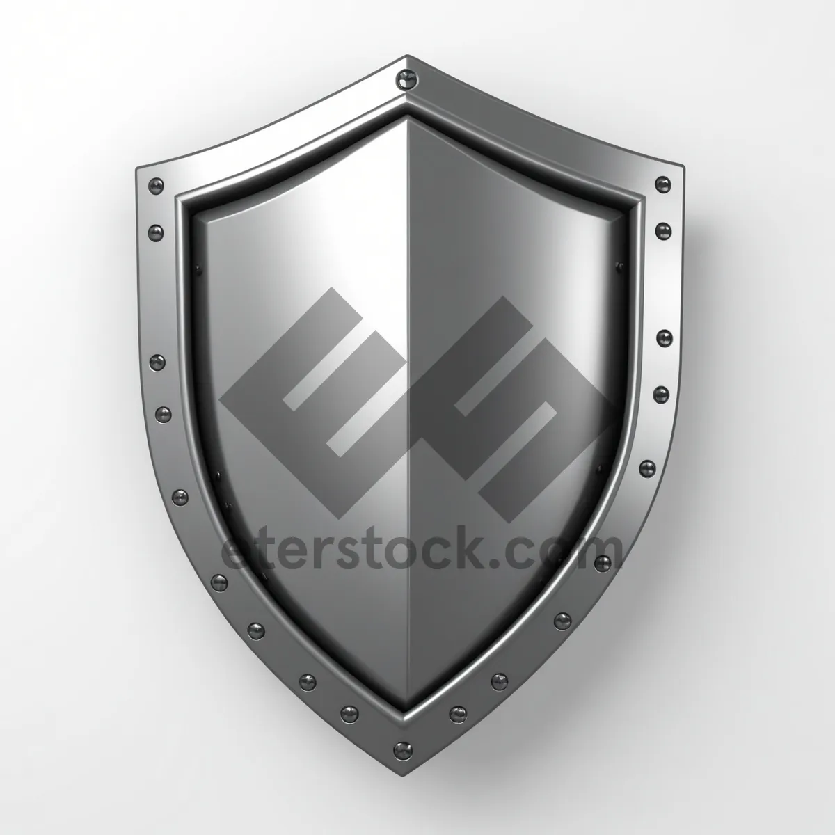 Picture of Shiny metal heraldry shield emblem design