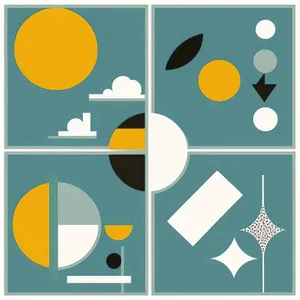 Abstract Paper Art Set: Iconic Design Symbols