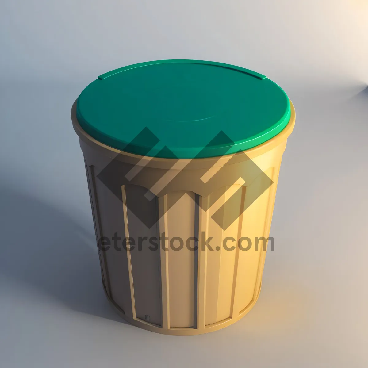 Picture of Colorful Empty Tea Cup on Plastic Container