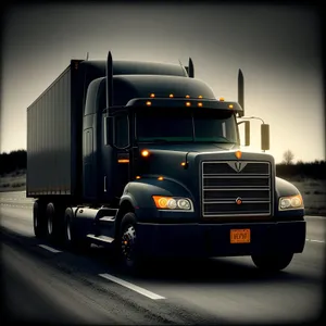 Freight hauler speeding on highway
