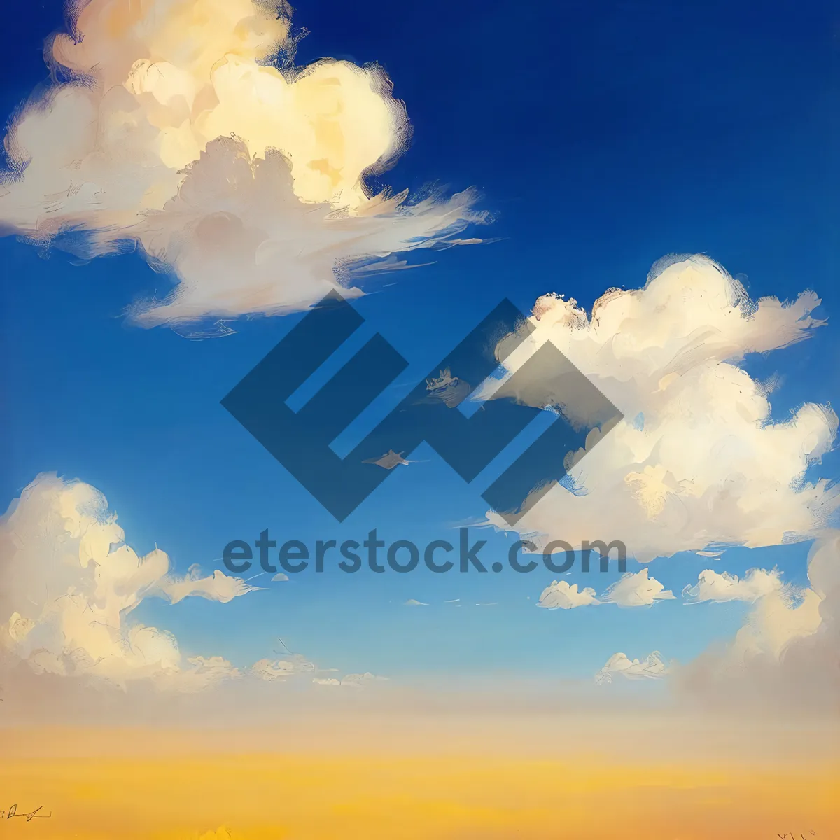 Picture of Mesmerizing Cloudscape Amidst Serene Azure Sky