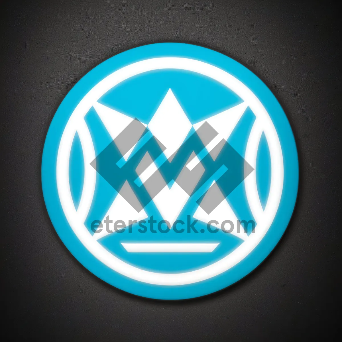 Picture of Web Button: Shiny Aqua Round Symbol Set