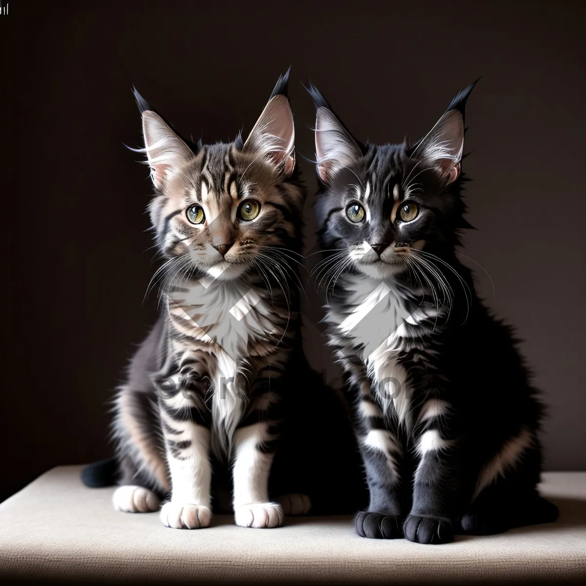 Picture of Curious Tabby Kitten with Playful Whiskers