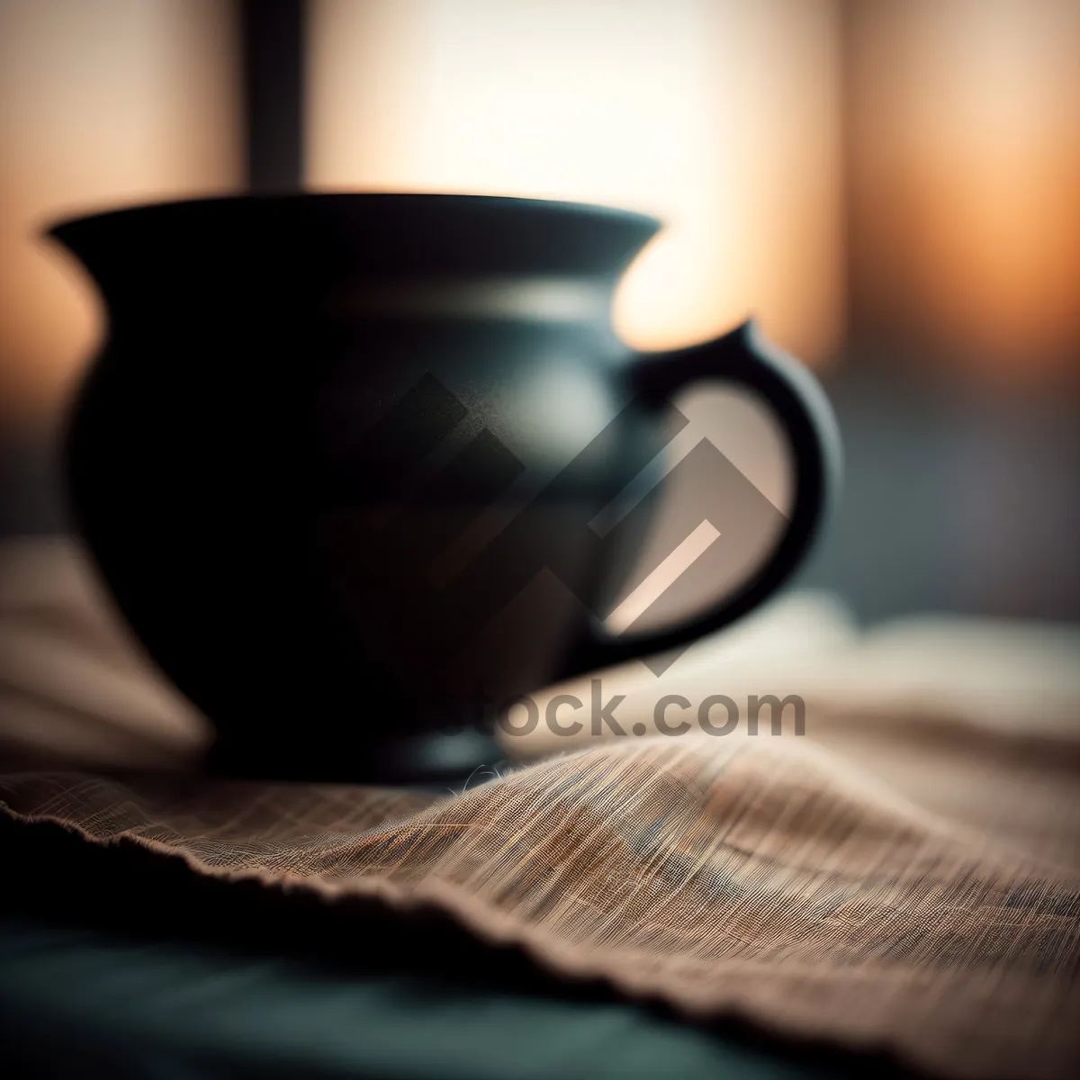 Picture of Hot Mug of Morning Tea on Saucer