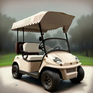 Golf Cart on Course