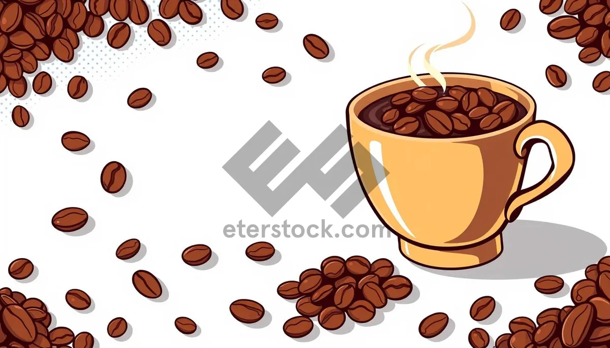 Picture of Coffee cup on modern cafe table