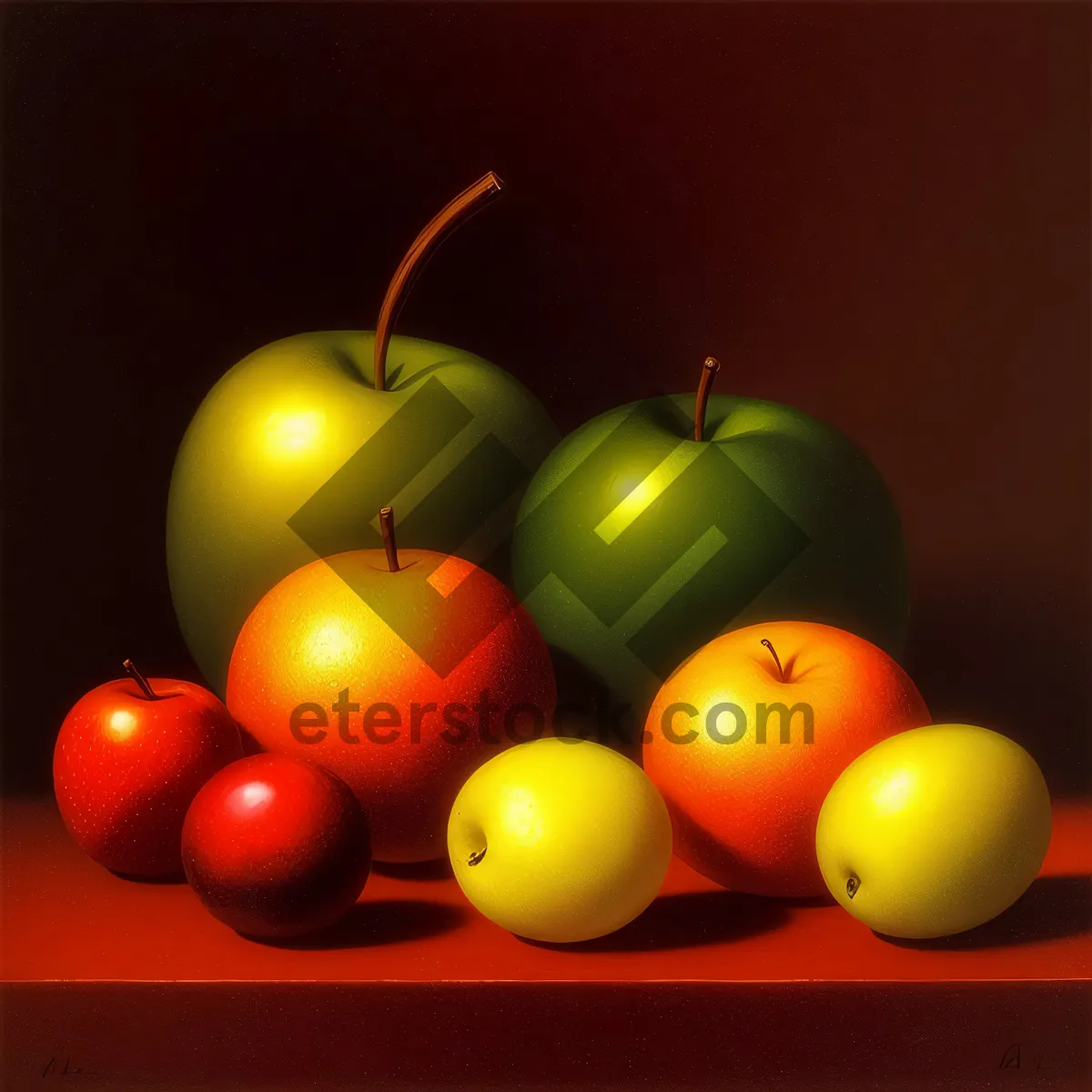 Picture of Fresh and Nutritious Tomato Salad with Ripe Apples