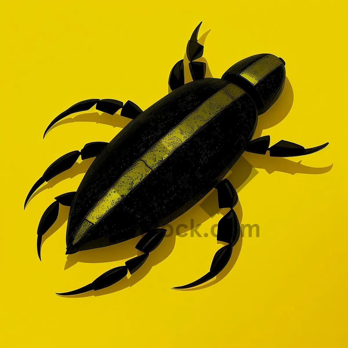 Picture of Black Ground Beetle - Close-Up Insect Shot