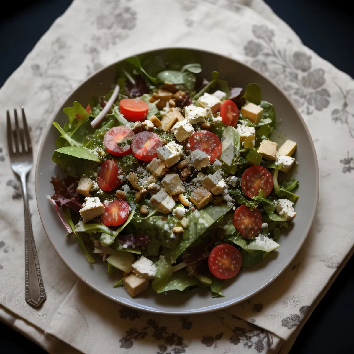 Picture of Healthy Gourmet Salad with Grilled Beef and Spices