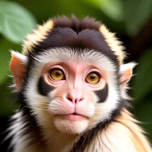 Cute Furry Primate with Captivating Eyes