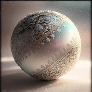 World Globe Ceramic Ball: 3D Earth Map