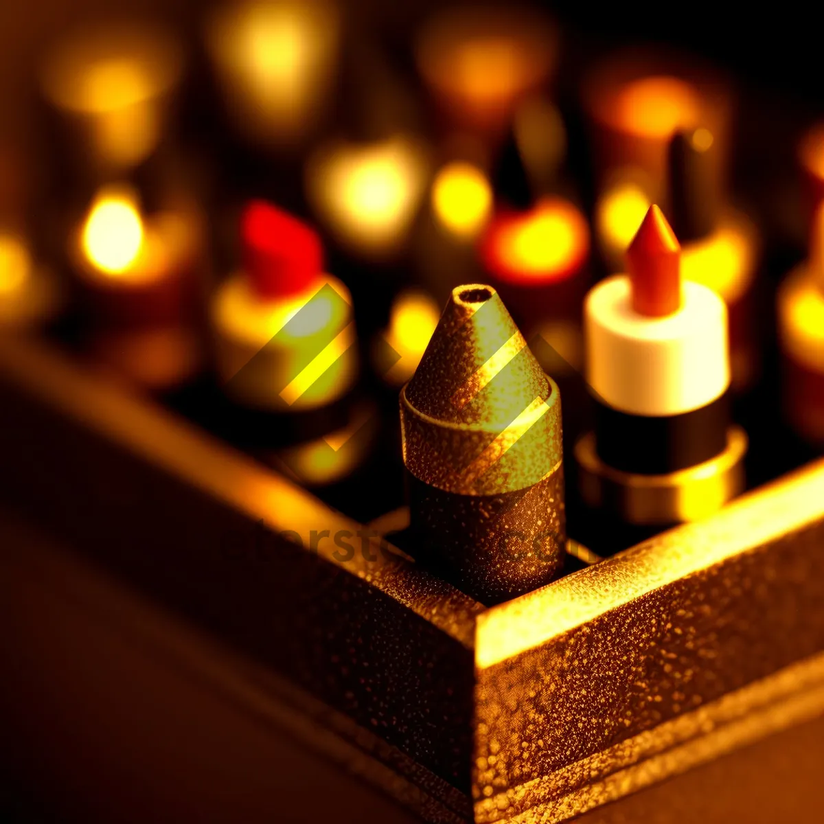 Picture of Flaming Abacus: Calculating Device Illuminated by Candlelight