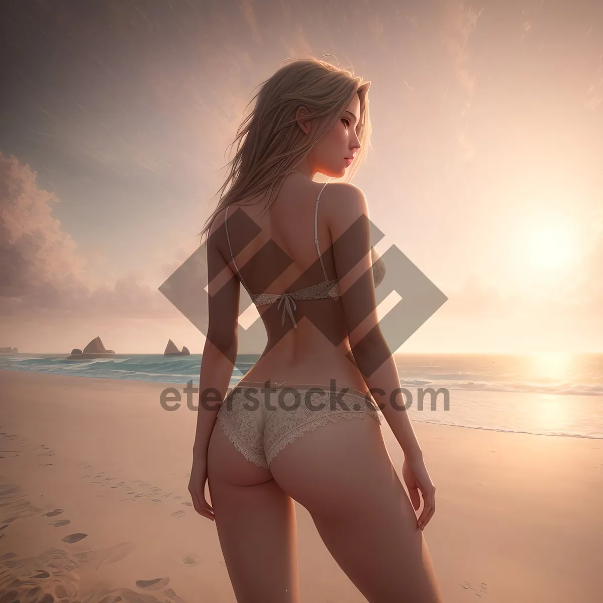 Picture of Summer Sensation: Gorgeous Model Posing in Sexy Bikini