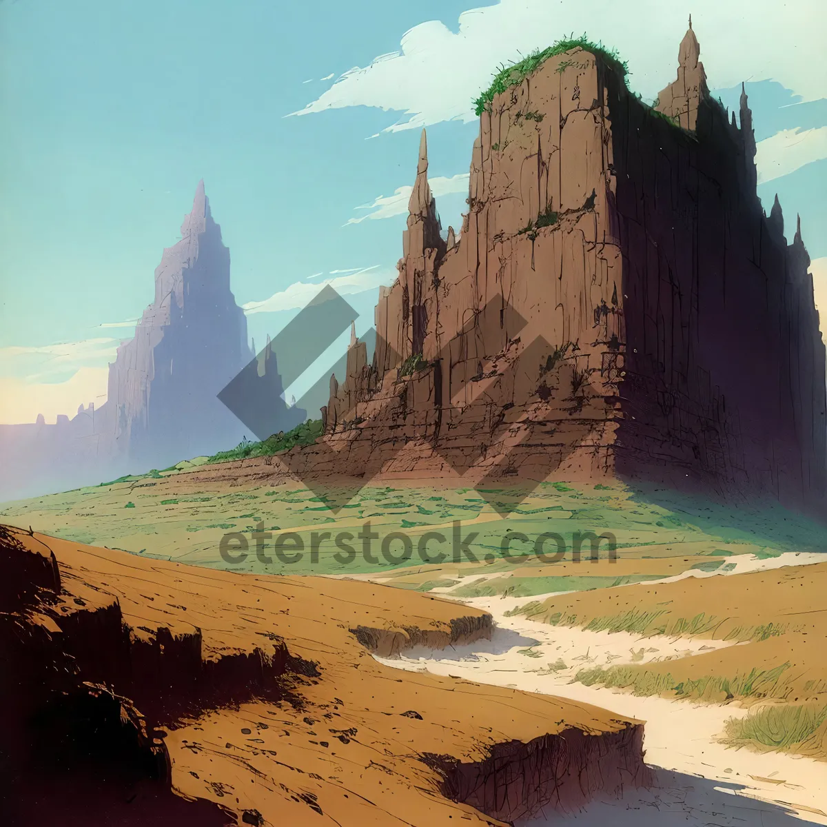 Picture of Majestic Desert Park - Serene Sandstone Serenity